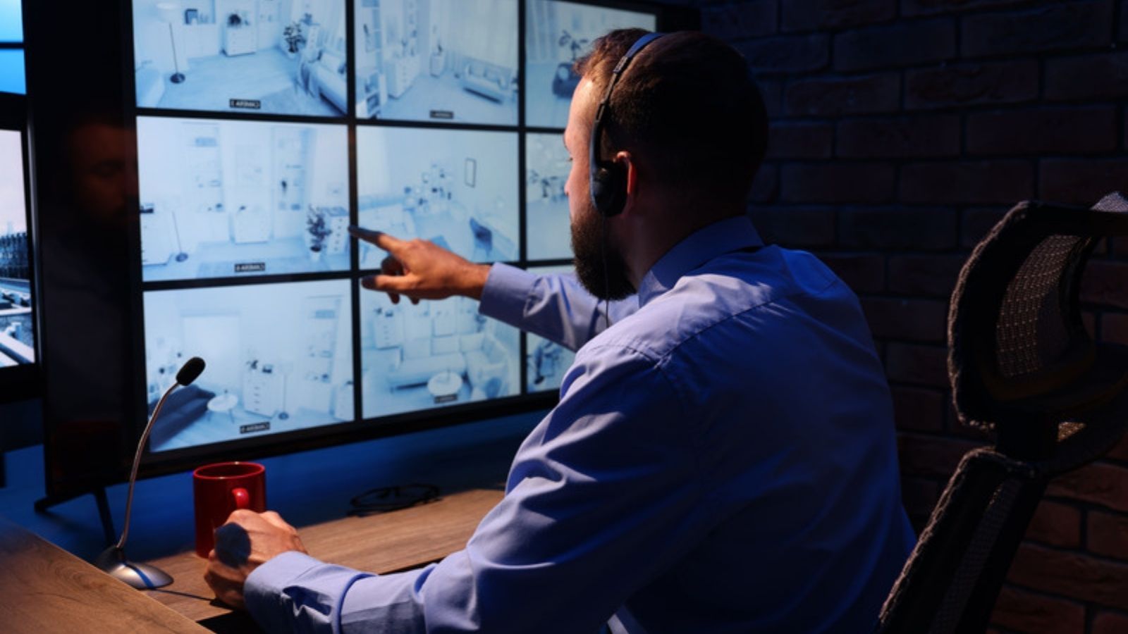 Security expert watching camera screens, Cybersecurity Strategies I Recommend to Small Businesses