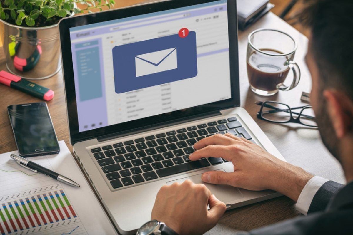 Where phishing emails are headed: email notification on a laptop screen