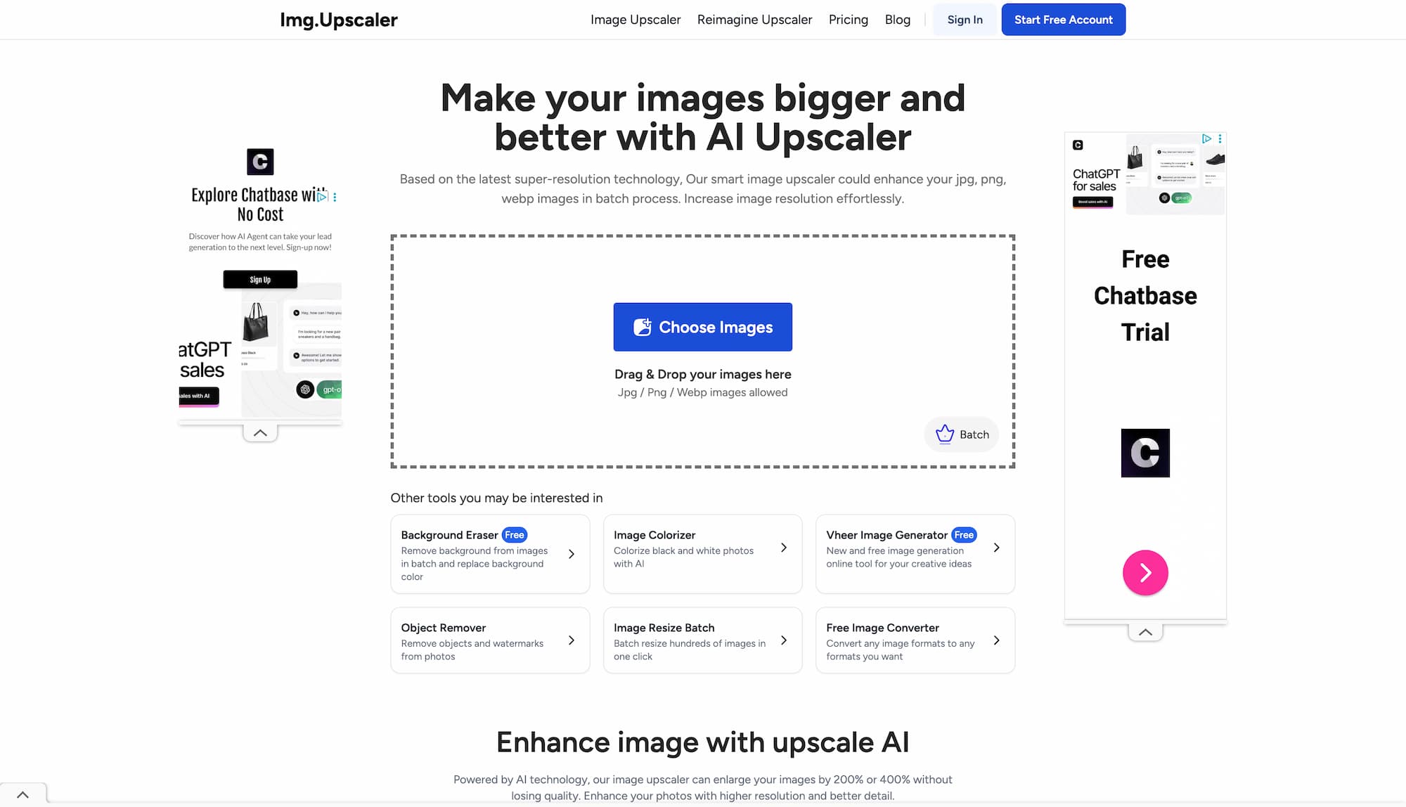 ImgUpscaler: AI Image Enhancement