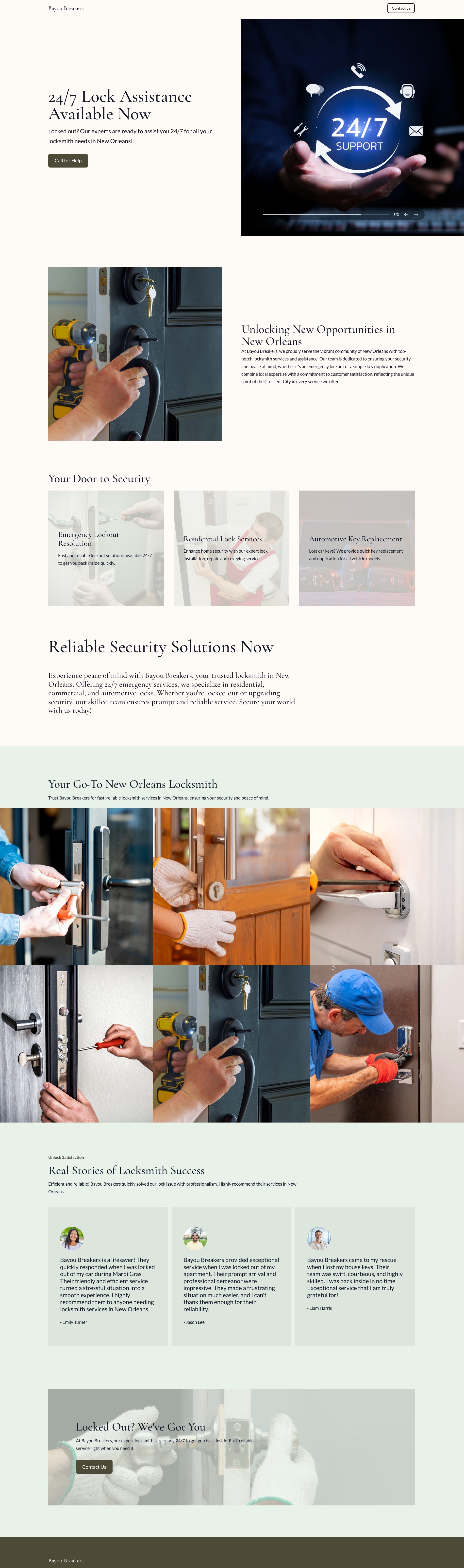 Locksmith website template (use for free!)