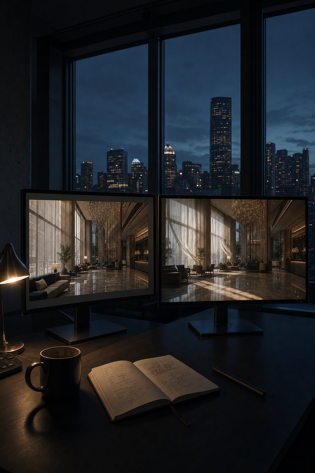 Static photography captures detail, but cinematic motion captures the 'soul' of a property. Close up of a luxury hotel bed with high-end linens and sophisticated interior design elements.