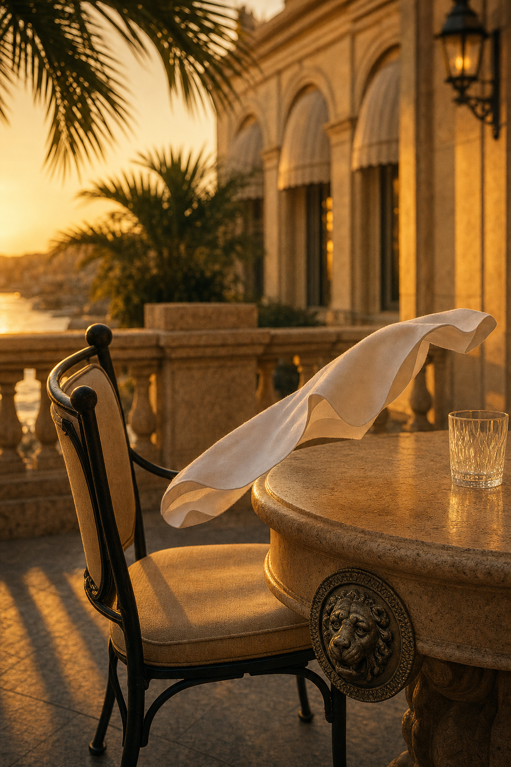 Visual prestige on your website hero section drives higher trust and lower bounce rates. A sophisticated luxury hotel interior featuring gold accents and modern design, suitable for high-prestige branding.