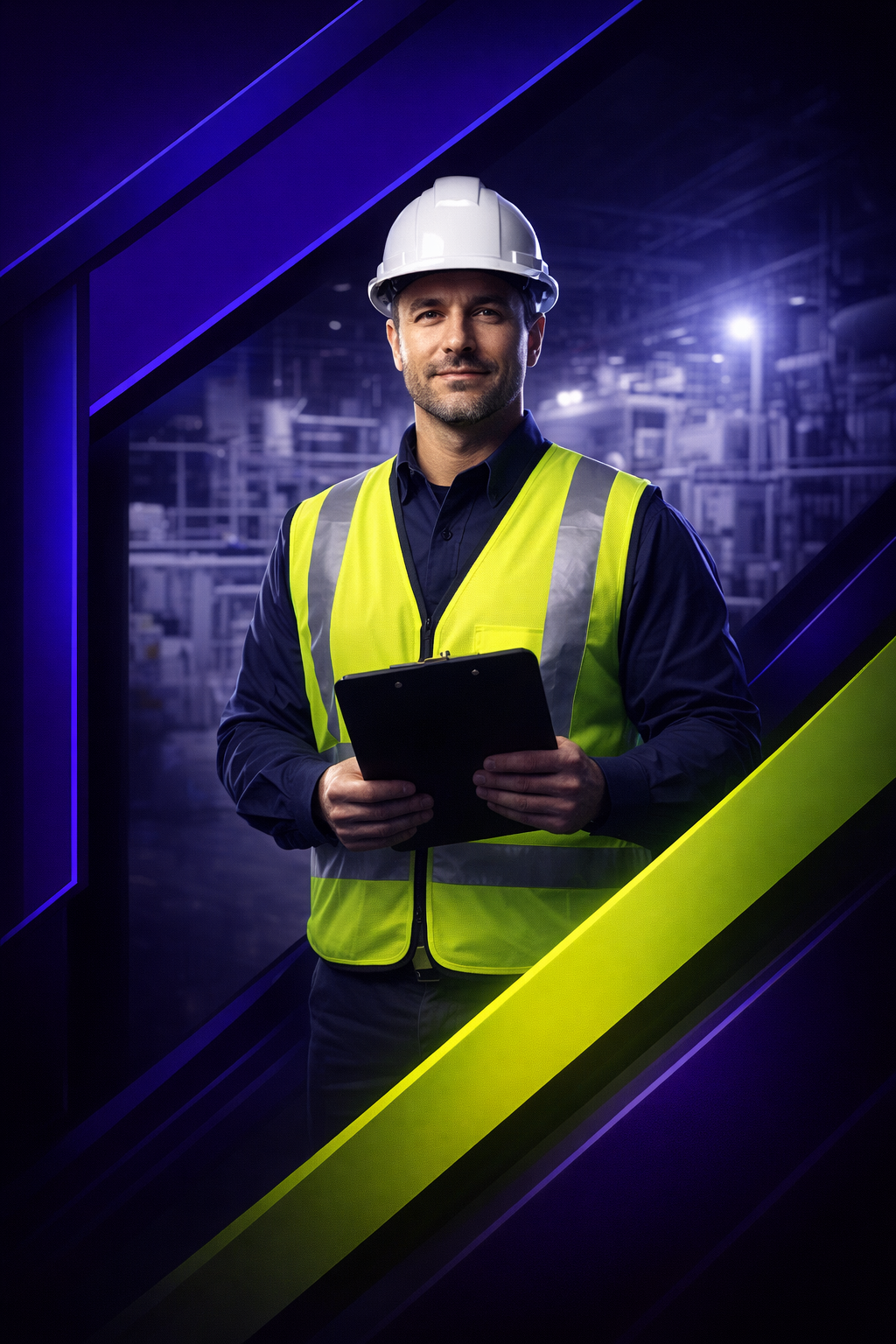 Local expertise matters. SEAI Global serves Melbourne and Brevard County businesses with tailored safety solutions. SEAI Global LLC branded professional safety consulting graphic with deep purple and cobalt brand colors