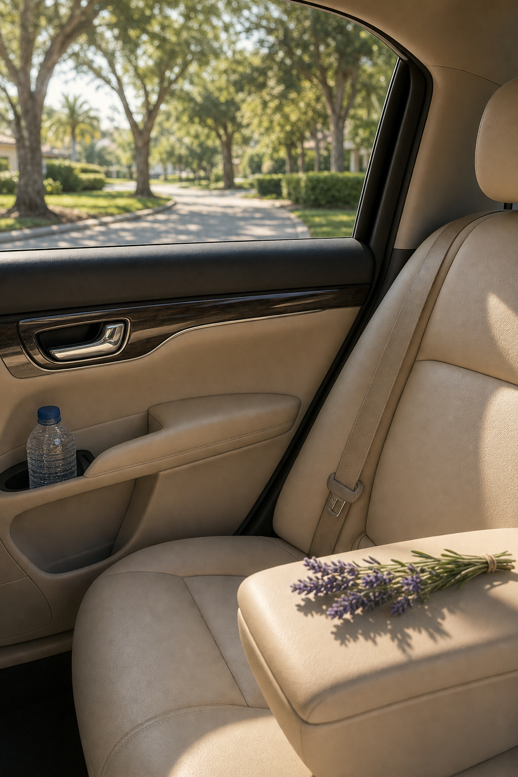 Reliable transportation ensures you never have to miss out on local social events or errands. A professional driver assisting a senior passenger into a clean, modern vehicle for a social outing.