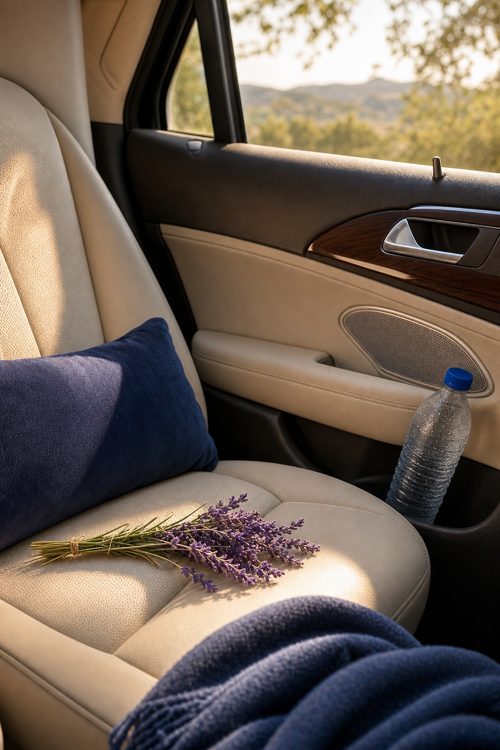 Specialized assistance ensures seniors can enter and exit vehicles without physical strain. Senior passenger being assisted into a private car by a professional driver in Florida.
