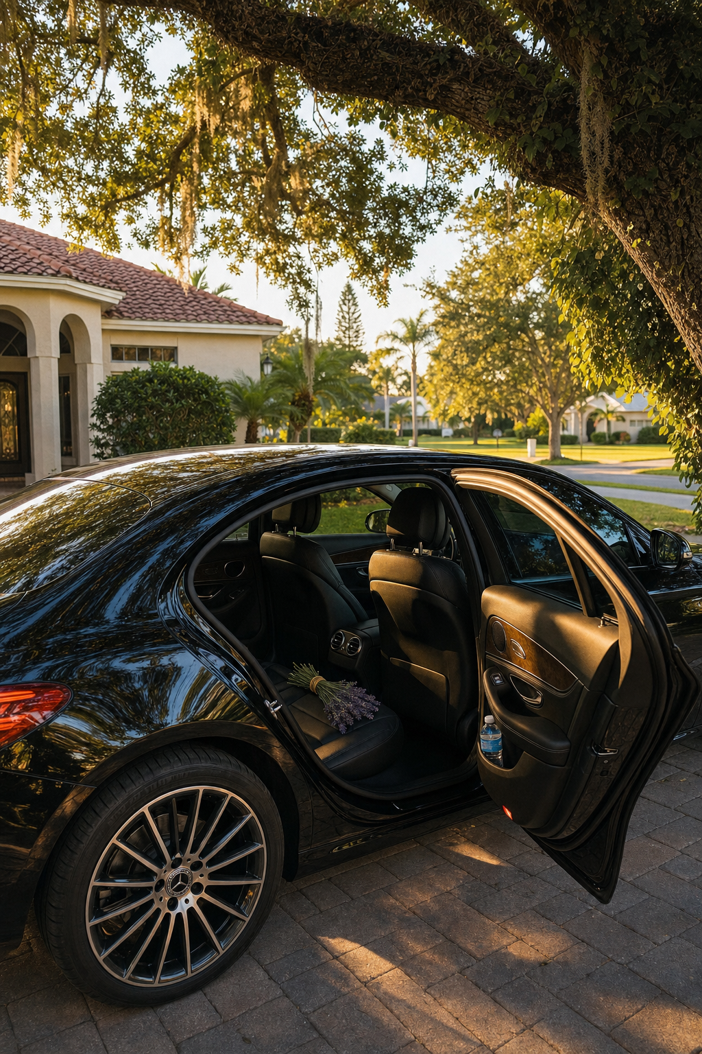 Retirement should be about relaxation, not the stress of vehicle maintenance and rising insurance costs. A smiling senior woman enjoying a worry free lifestyle in a bright, modern setting.