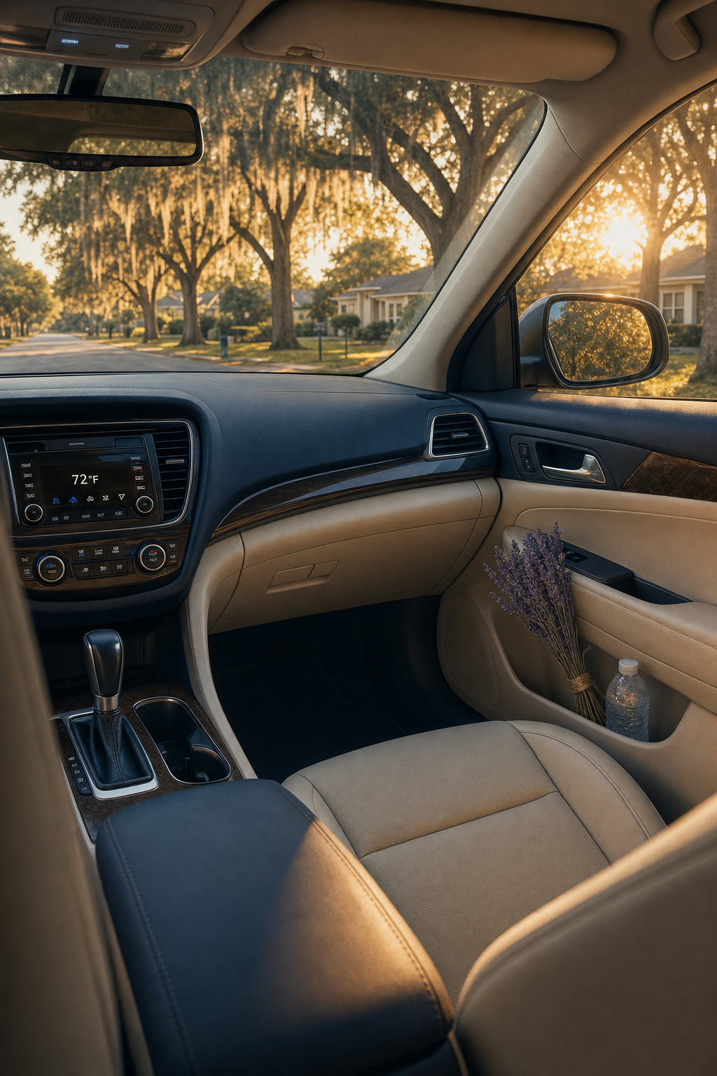 Reliable airport transit ensures seniors reach their gates at MCO or TPA without the stress of navigating parking. A sleek black car parked near a terminal entrance at a Central Florida airport with a professional driver ready for pickup.