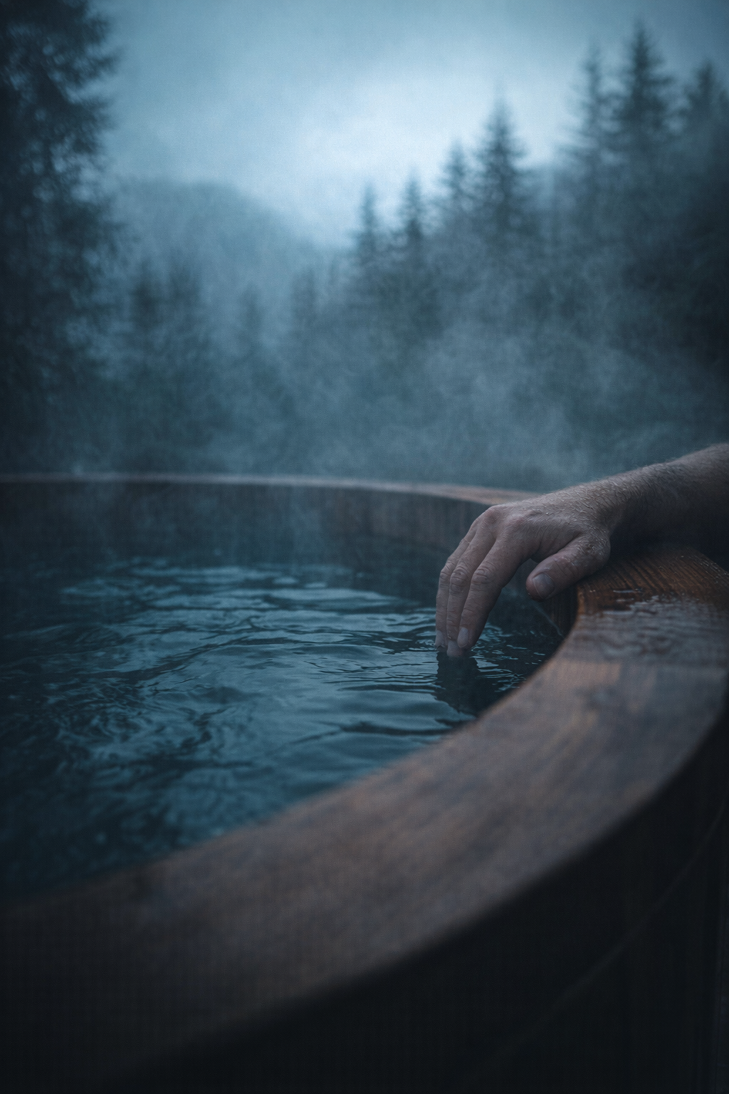 Alternating between the sauna and cold plunge creates a pump like action in your circulatory system. A professional setup of a mobile sauna and cold plunge tub ready for a contrast therapy session
