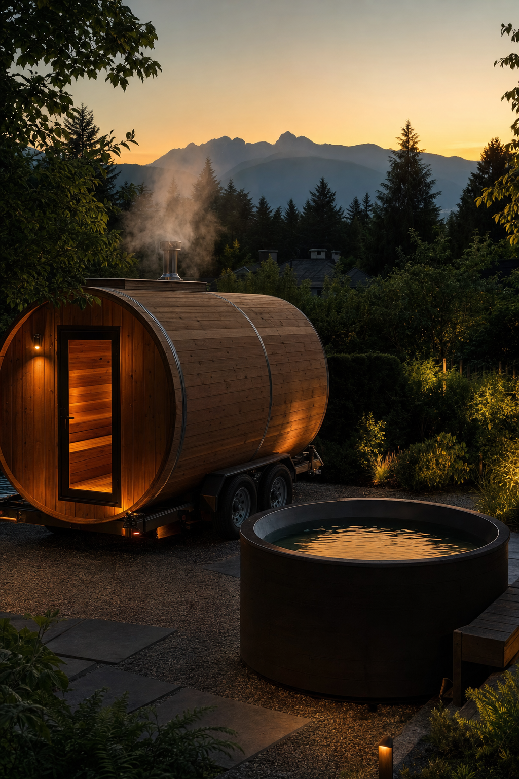 A quick cold plunge can reset the nervous system and sharpen cognitive focus for high-performing professionals. A high-end cold plunge tub filled with clear water, ready for a mental reset session in Vancouver.