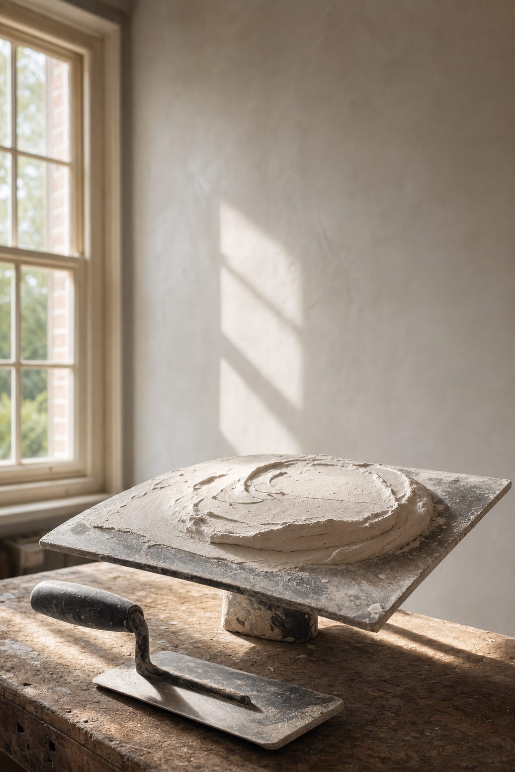 Timing your project with Norfolk's seasonal windows ensures a long lasting and durable finish. Professional decorator tools and equipment ready for an exterior house painting project in Norfolk.