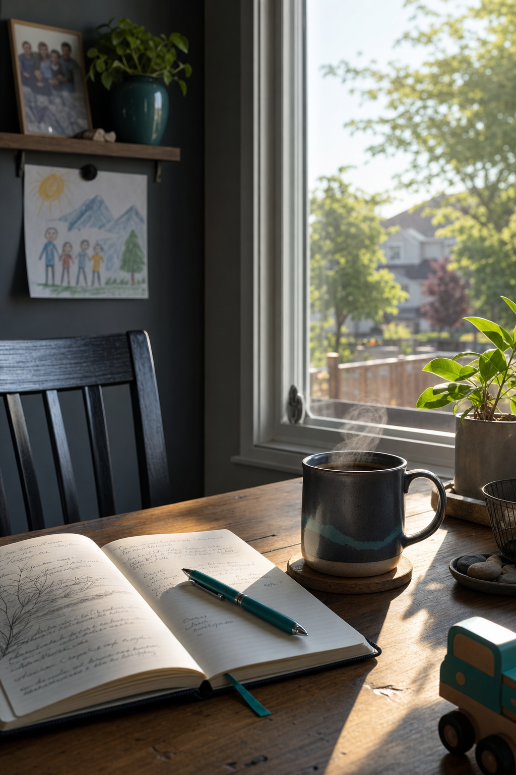 Supporting a friend means helping them find the right community and professional resources. Vertical portrait image with a message of encouragement and community for families.