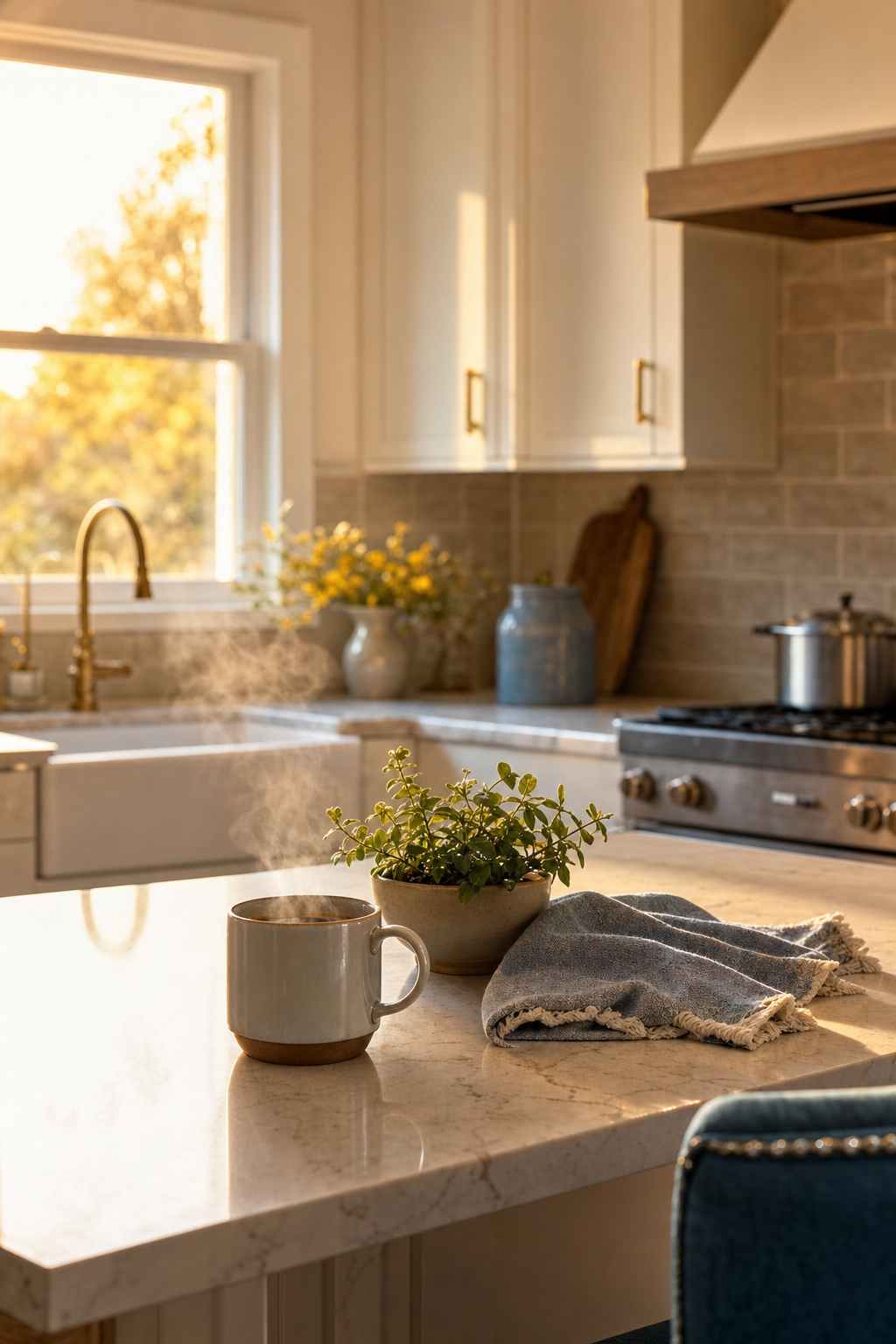 Investor-focused renovations prioritize durable materials and efficient execution. Vertical shot of a modern interior renovation focusing on clean lines and durable flooring for an investor property.