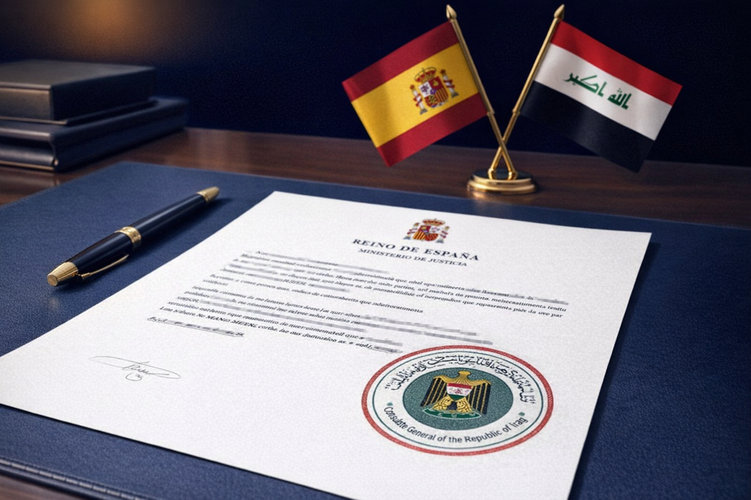 Legalización consular Iraq y Emiratos Árabes - Gestoría RP Madrid
