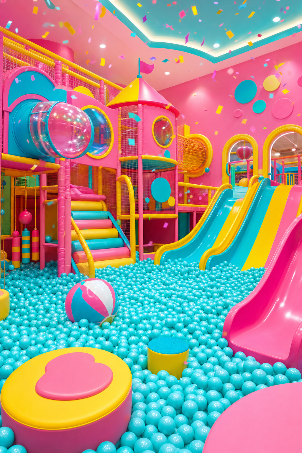 Lollipops offers birthday packages ranging from 199 to 399 dollars to fit every budget. A decorated birthday party room at Lollipops Indoor Playground ready for a celebration.
