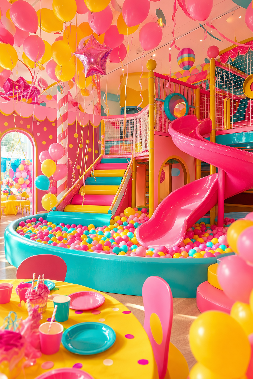 The $199 Elite Package offers incredible value for families seeking a private, fun environment. Promotional graphic for Lollipops Indoor Playground featuring children playing and party package details.