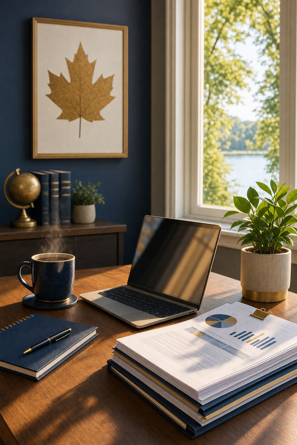We use modern tools like QuickBooks Online to provide clear performance insights and organized records. A professional accountant using QuickBooks Online to organize small business books and provide financial clarity.