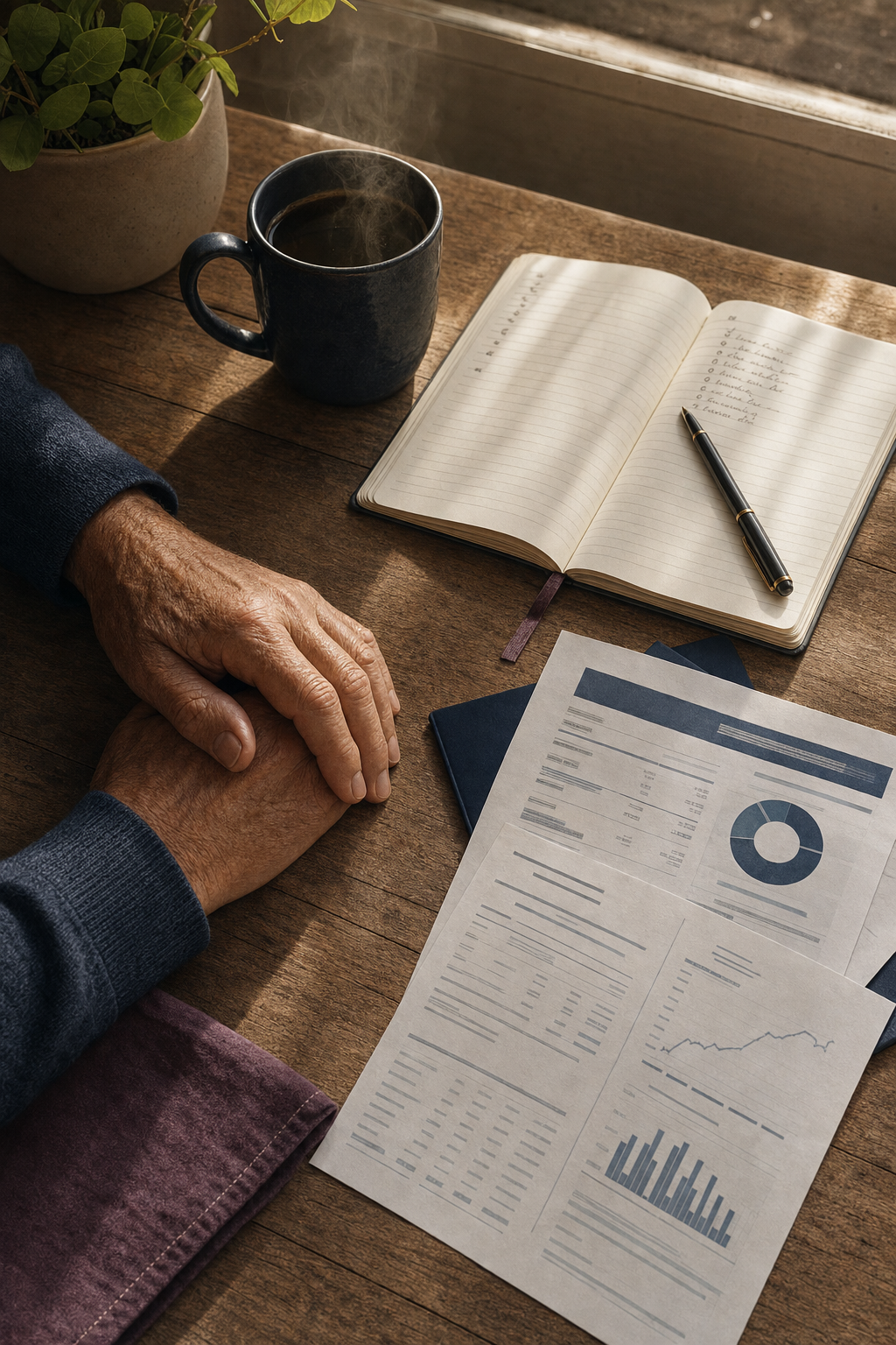 Understanding how different income sources interact is key to avoiding the Social Security tax torpedo. Visual representation of retirement concerns including Social Security and tax efficient income planning.