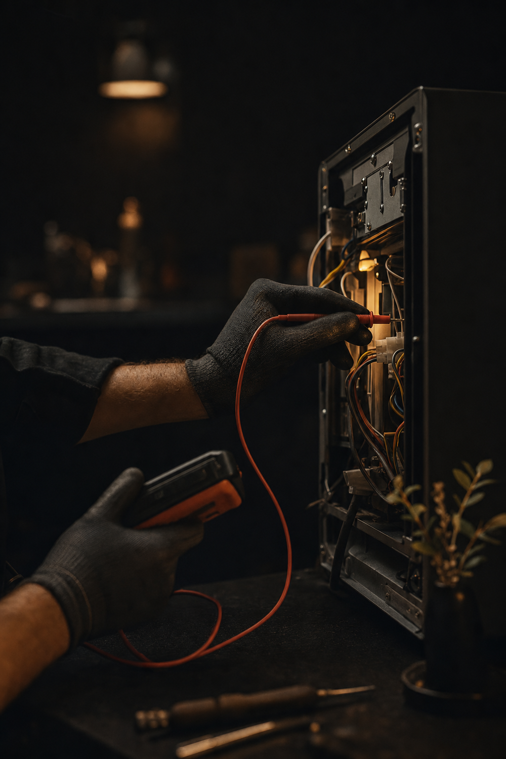 Mechanical issues like broken belts or lid switches are common reasons for a washer that won't spin. Internal view of a washing machine drum and motor components being serviced by a pro.
