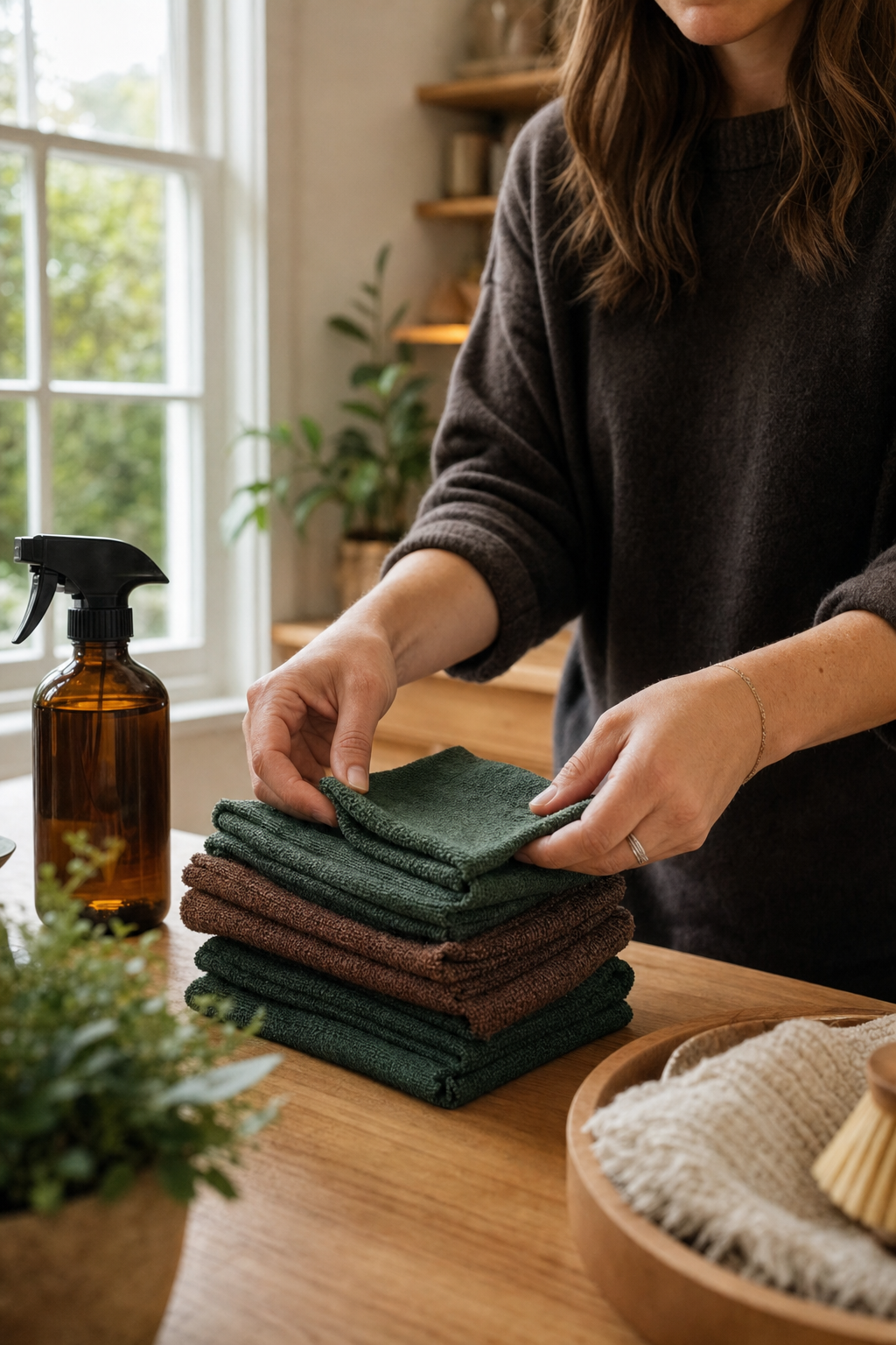 A personalized approach to home cleaning helps reclaim your space after the holidays. Spritzin Cleaning Co founder Aniis smiling at the camera representing professional home reset services.