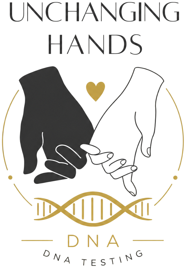 Unchanging Hands DNA logo