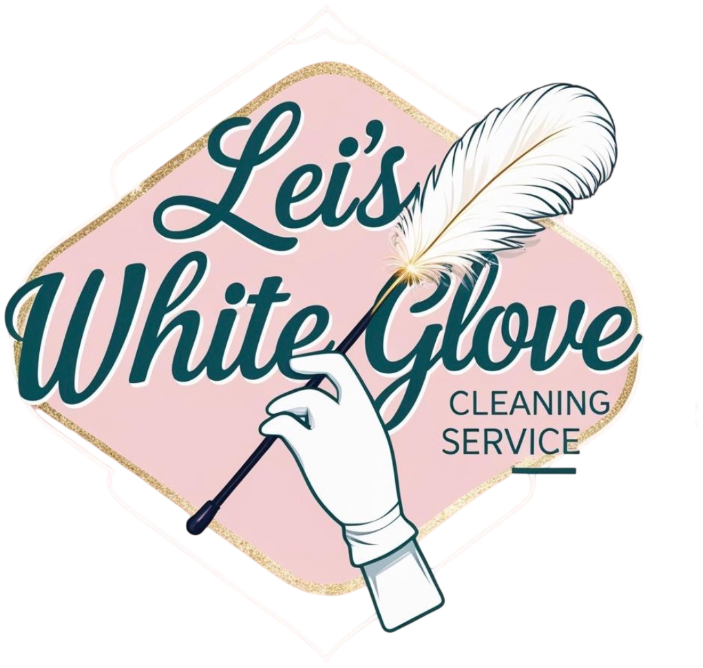 Lei’s white glove cleaning service logo