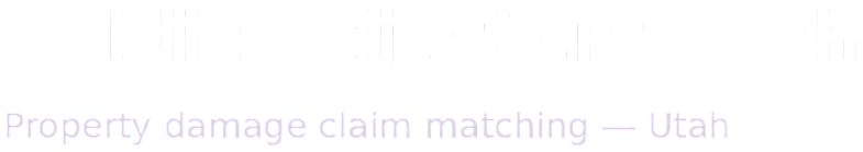 Public Adjusters Utah logo