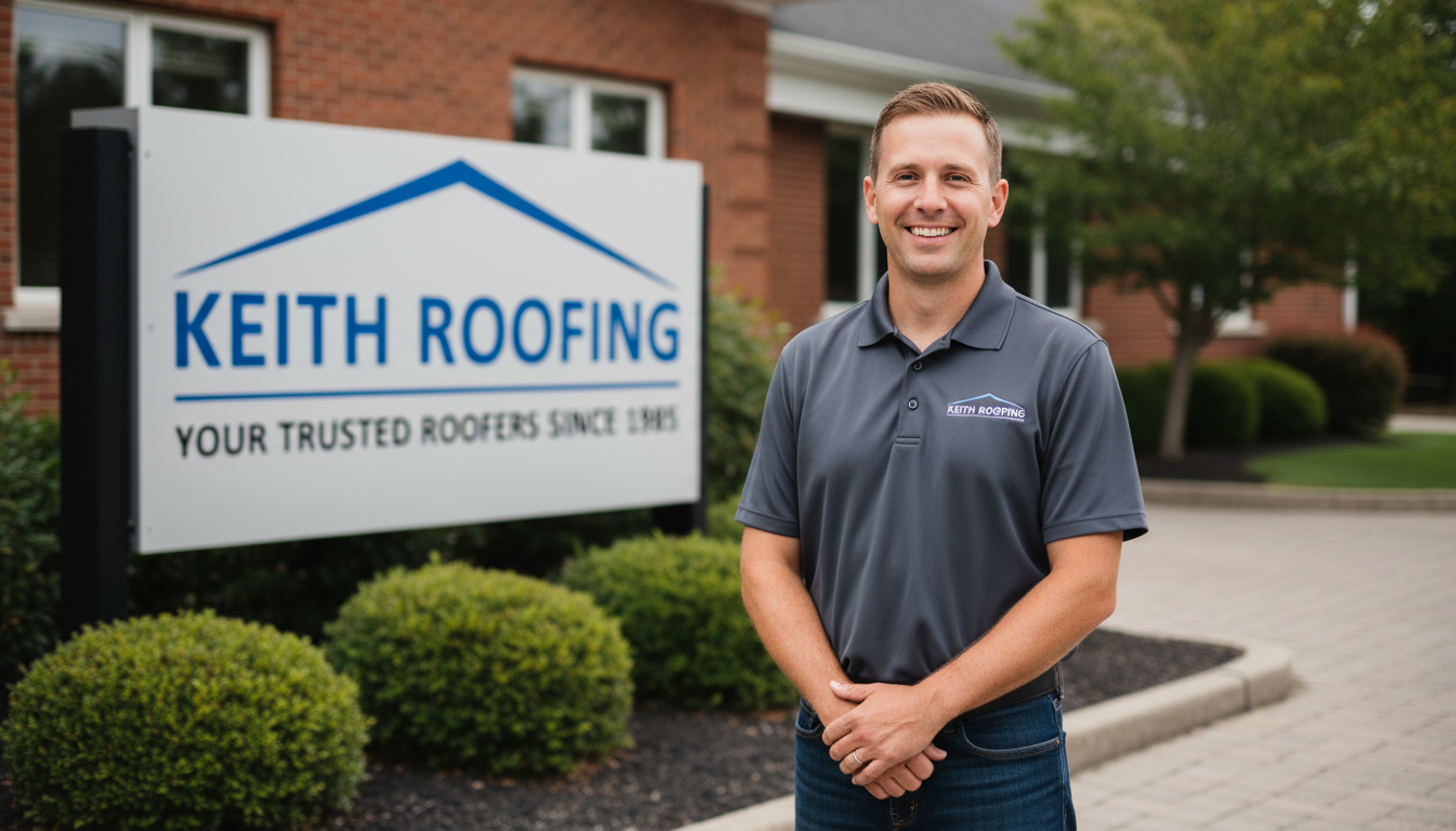 Expert advice from a local professional like Jason Goble ensures you make the right choice for your property. Jason Goble, owner of Keith Roofing, offering a professional and friendly smile.