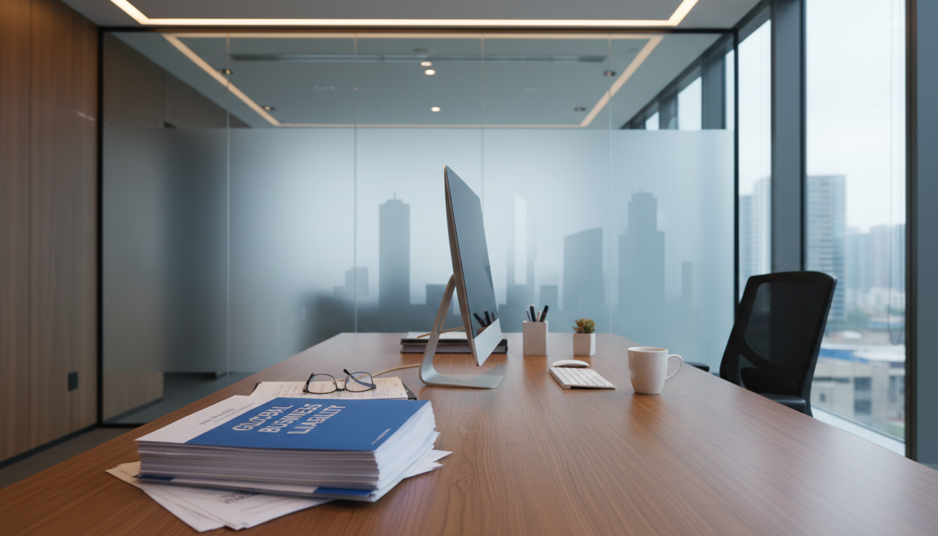The transition from clerk to leader begins with a structured desk and a clear daily agenda. A professional office desk with a computer and policy documents, representing management routines.