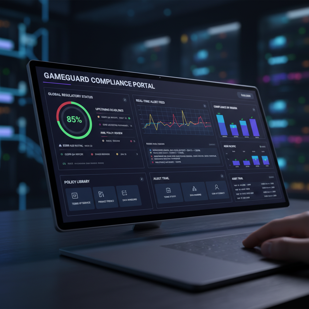 Real time dashboards allow compliance officers to visualize risk in seconds. Compliance tracking dashboard showing organized regulatory data and status indicators.