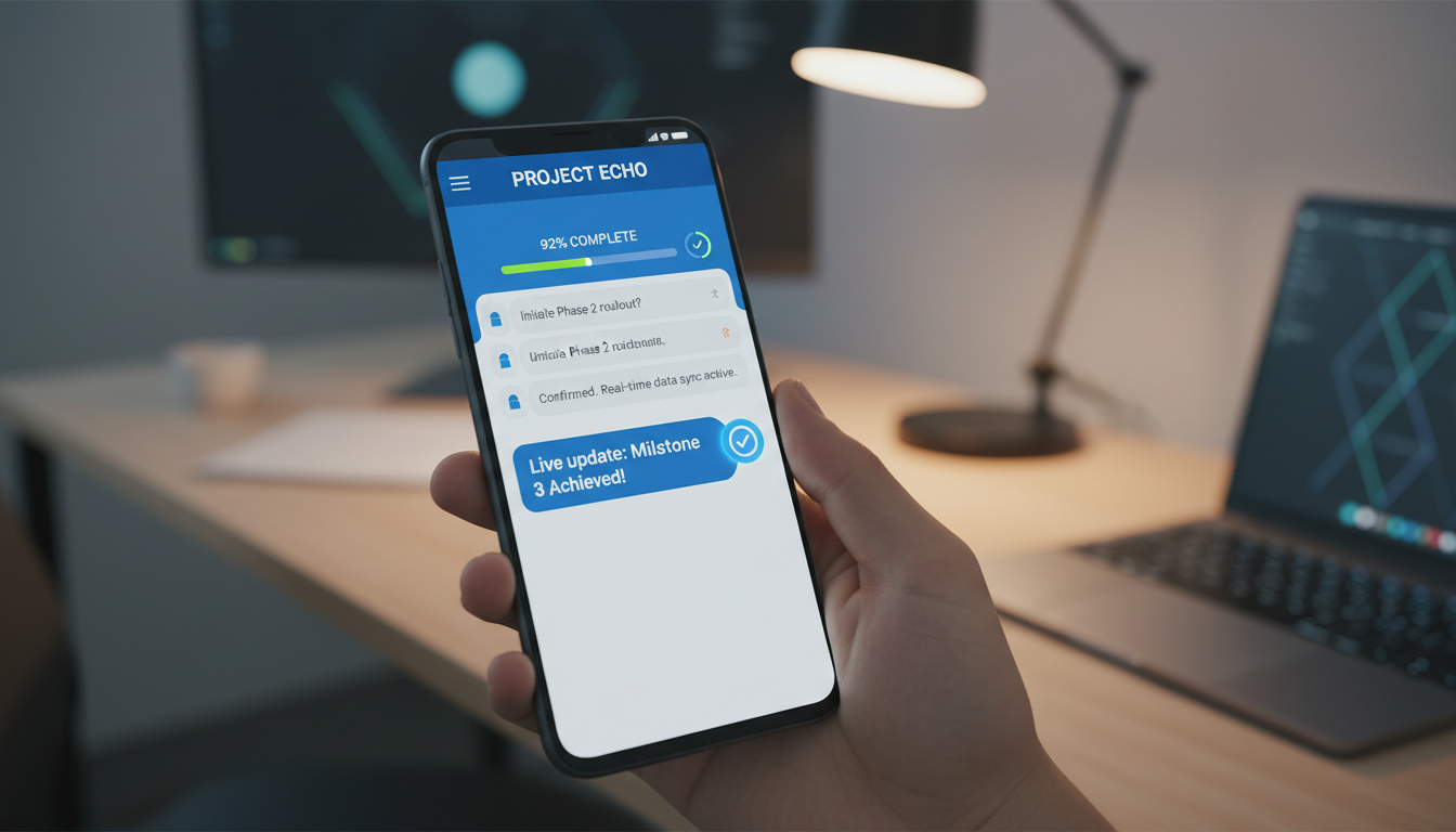 El proceso 100% digital permite obtener apostillas sin necesidad de desplazamientos físicos. Persona utilizando un teléfono móvil para gestionar trámites digitales y seguimiento de documentos