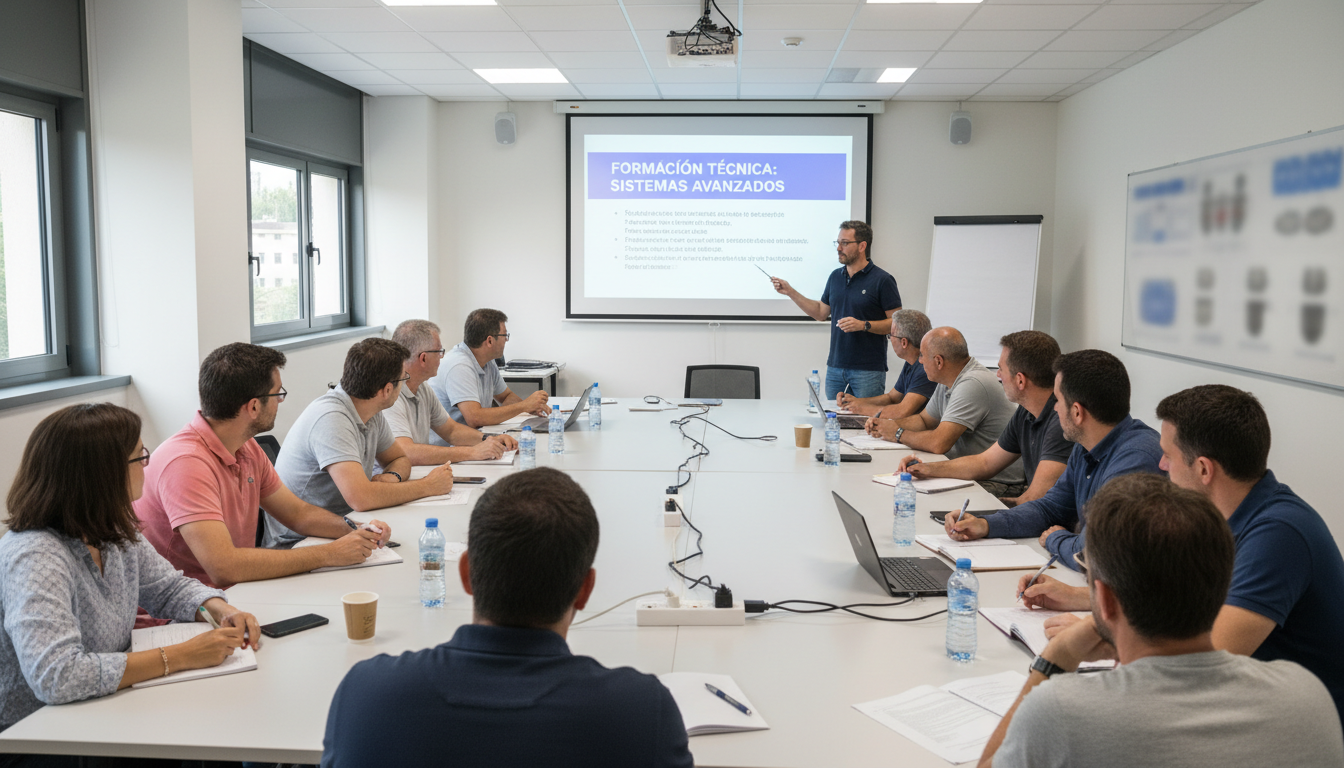 La formacion tecnica es clave para la adopcion de nuevas tecnologias en el sector primario. Sesion de formacion tecnica sobre nuevas tecnologias aplicadas a la agricultura y apicultura