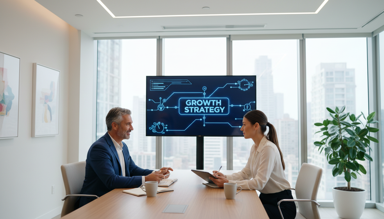 Mentorship and personalized coaching are key drivers for employee retention in 2026. A professional coach mentoring a team member in a bright meeting room setting.