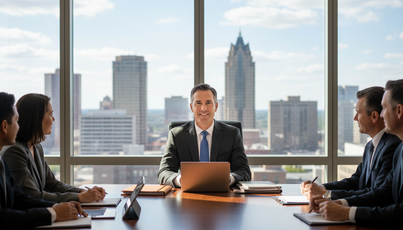 Choosing the right tier of consulting depends on your company's scale and specific growth objectives. Professional executive in a boardroom setting contemplating a high-level business strategy.