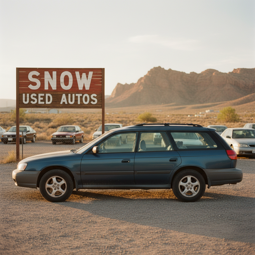 Late fall often brings a fresh wave of trade-in inventory to the lot. A clean used vehicle parked on the lot during golden hour, highlighting the seasonal availability of quality inventory.