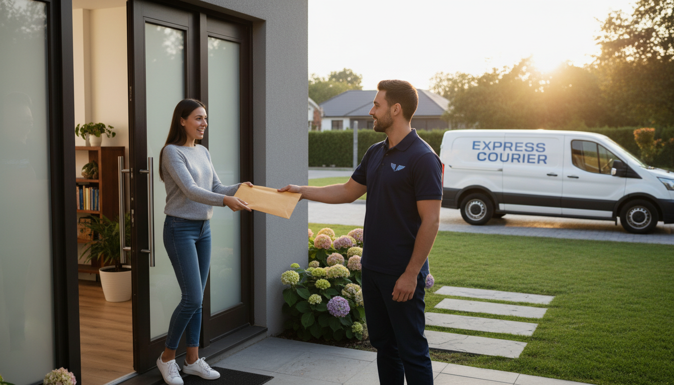 Service of process is one of the many variable costs associated with a legal dissolution. A professional process server delivering official court documents to a residence in Orange County.
