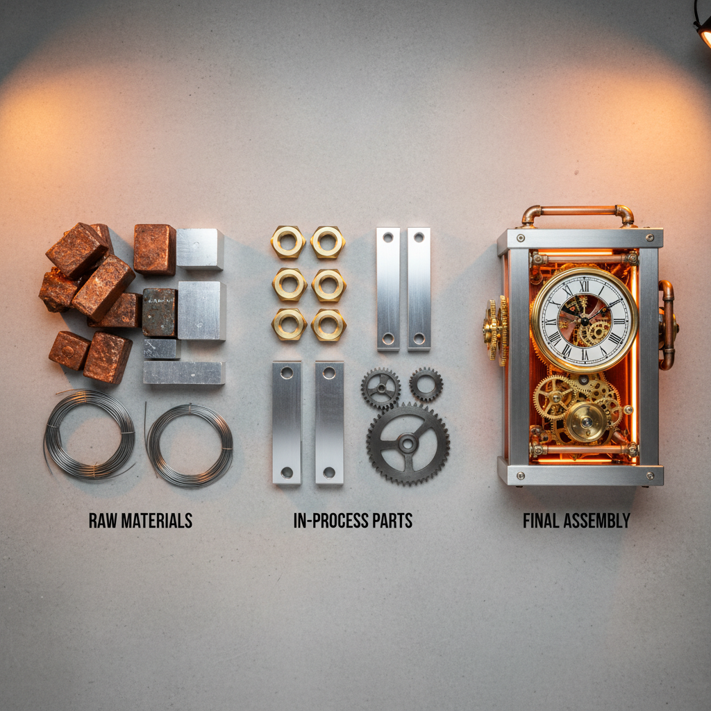 Streamlined domestic workflows significantly reduce transit times compared to offshore alternatives. Workflow progression from raw materials to finished assembled components on a clean workbench.