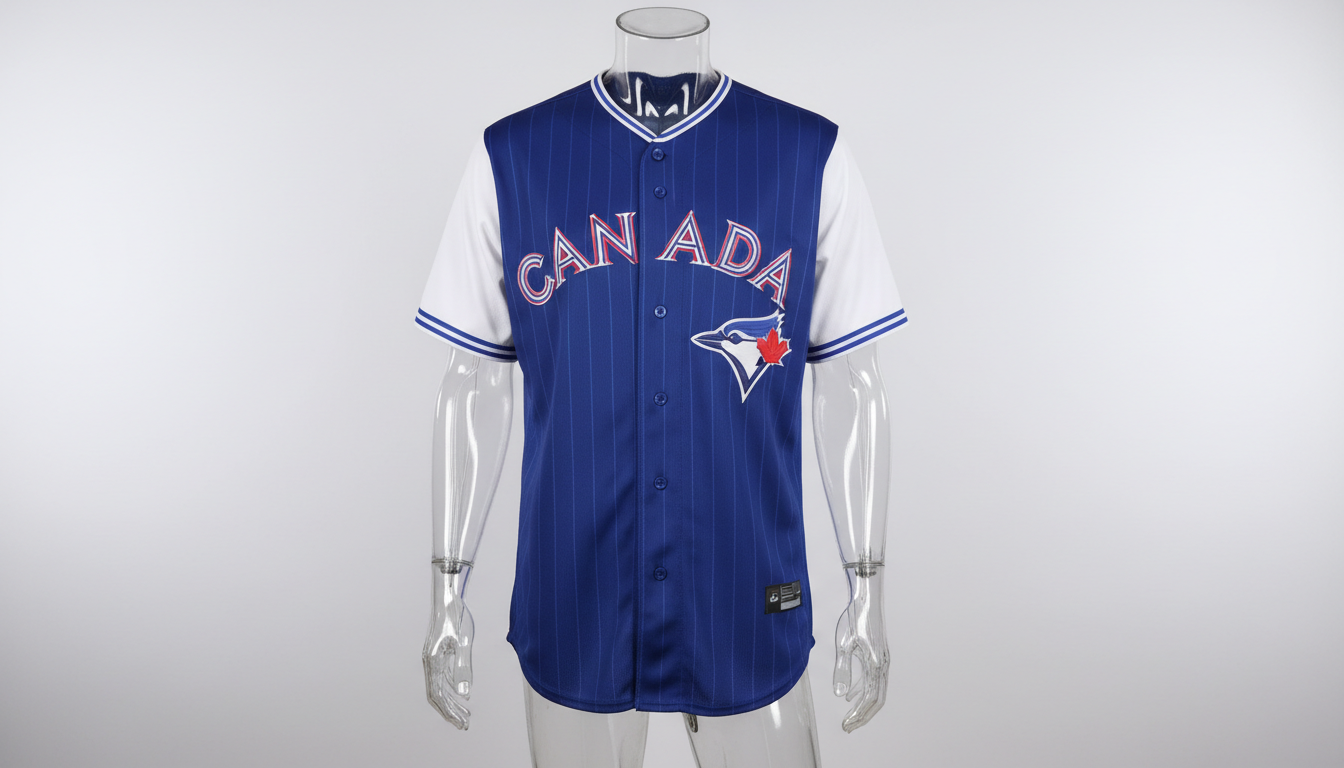 Choosing between authentic and replica jerseys starts with understanding the locker room standard. A professional sports locker room with team jerseys hanging and gear organized for a game.