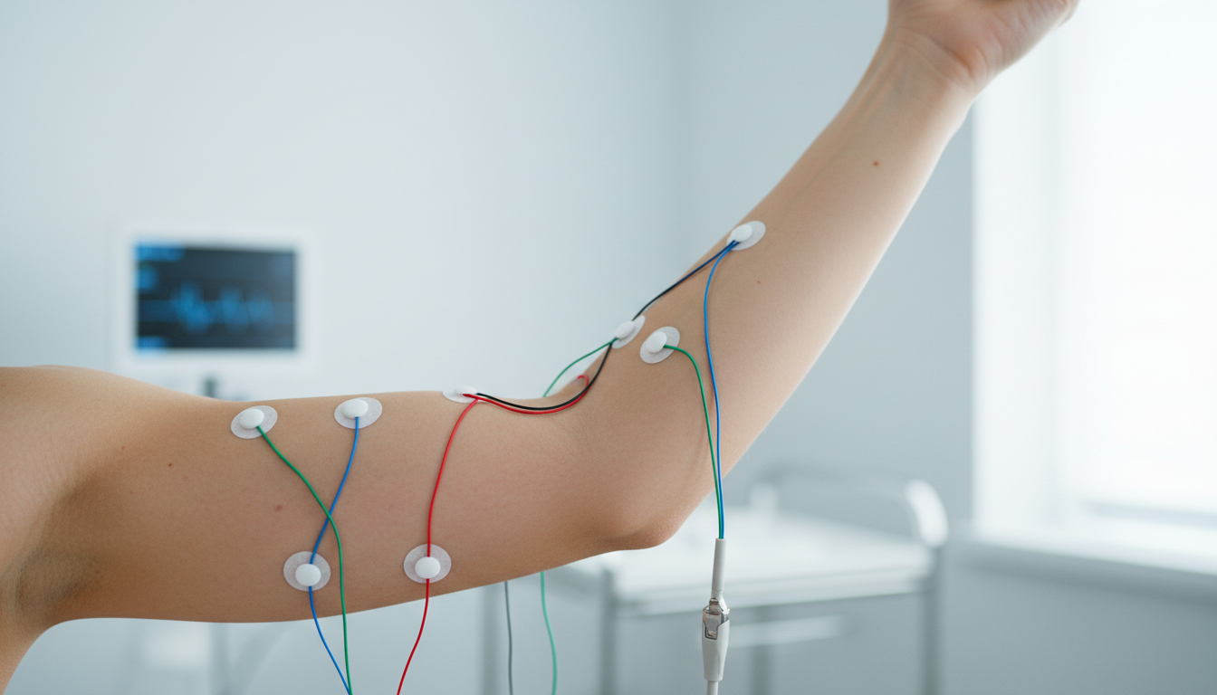 Le coude est une zone complexe où le nerf médian peut subir des pressions mécaniques. Anatomie du coude montrant la zone de passage du nerf médian sous le lacertus fibrosus