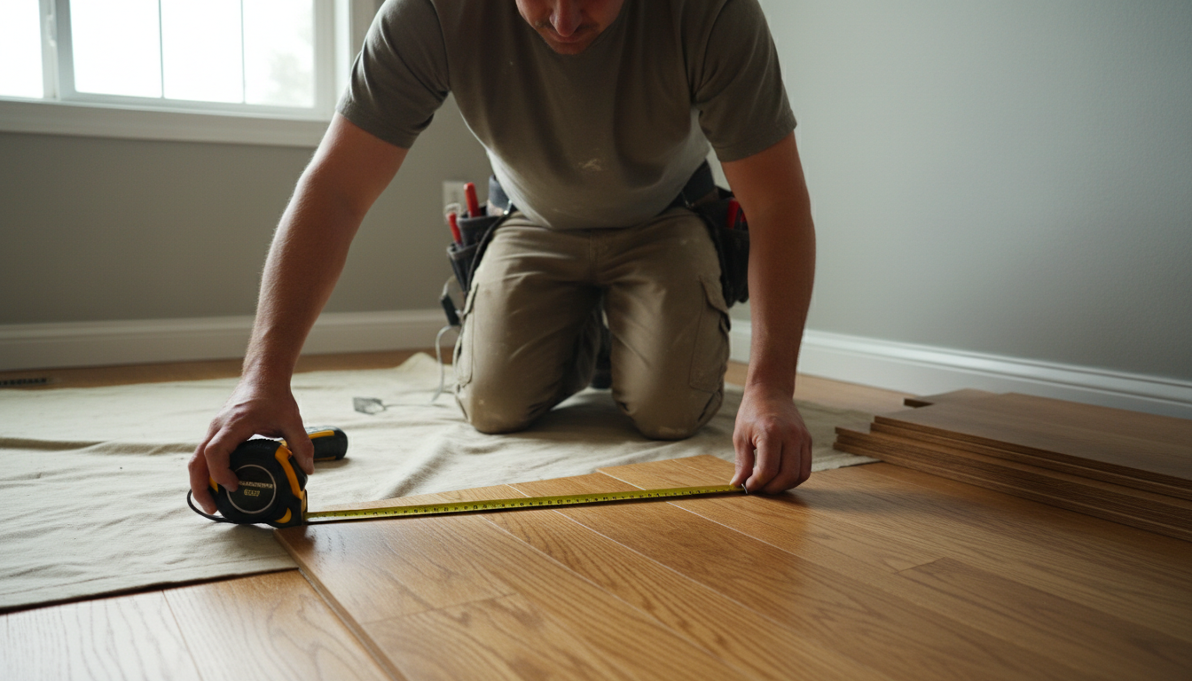 Proper waterproofing is critical behind the scenes of every bathroom floor and shower installation. An orange Schluter KERDI waterproofing membrane being applied to bathroom walls before tiling.