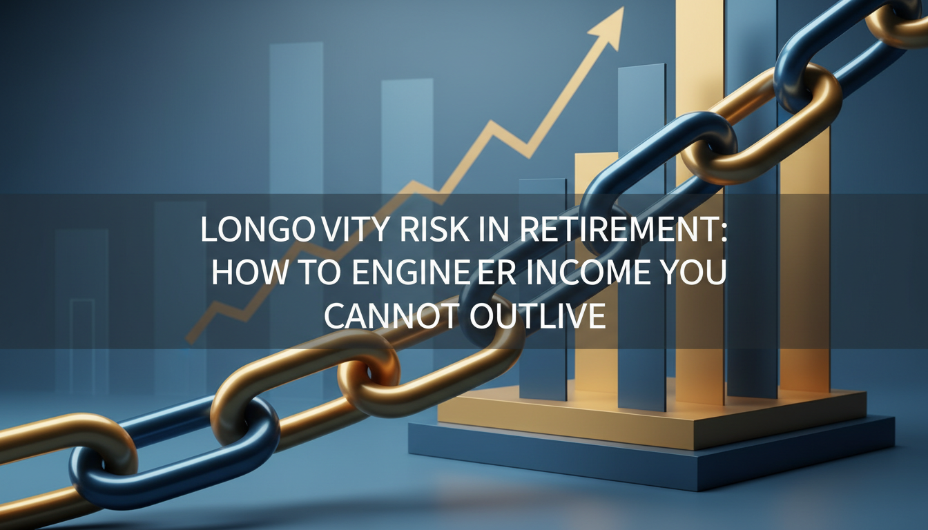 Deciding when to claim Social Security is a critical component of managing longevity risk. Graphic representation of longevity risk in retirement planning and engineering income that cannot be outlived.