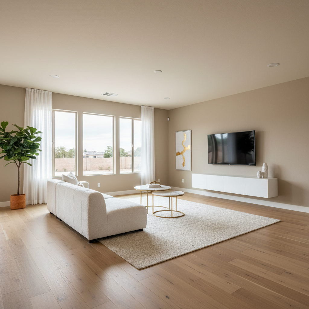 A professionally managed remodel ensures your kitchen remains stylish for years to come. Completed residential remodel showing a bright, modern kitchen space with updated features.