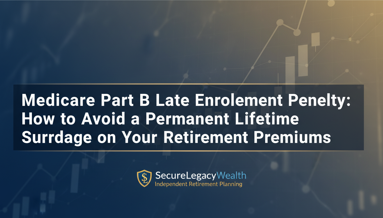 Understanding how income thresholds trigger Medicare surcharges is vital for retirement cash flow. Informational graphic about Medicare Part B surcharges and avoiding lifetime enrollment penalties.