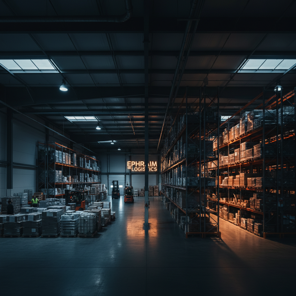 Strategic lighting and spacing can help differentiate between high-turnover and long-term storage zones. Warehouse interior showing distinct zones for short-term staging and long-term storage racks.