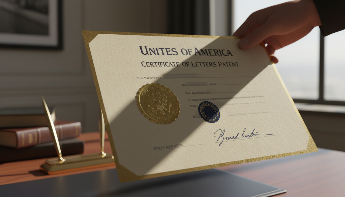 The official UIBM fees are just the starting point of the patenting process. Close up of an official patent document with an embossed seal representing the formal registration process in Italy.