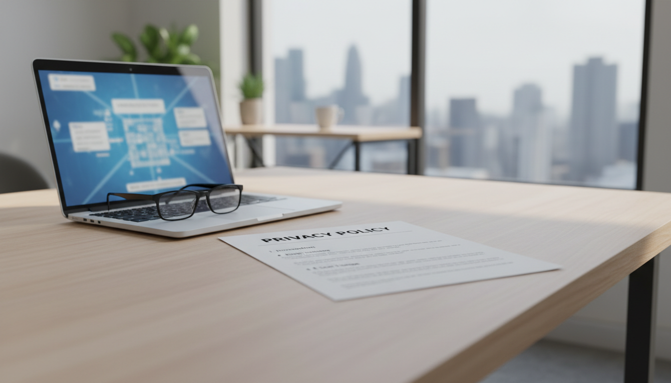 Say goodbye to hidden monthly fees and hello to transparent, one-time pricing. A clean desk with professional documents and a laptop, signifying transparent pricing and privacy.