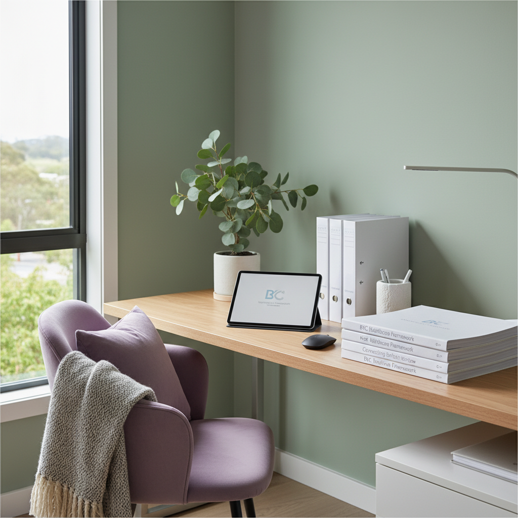Local expertise in Norwest provides a structured approach to managed healthcare brokerage. Professional workspace in Norwest NSW where clinical nursing oversight and NDIS evidence strategies are managed for participants.