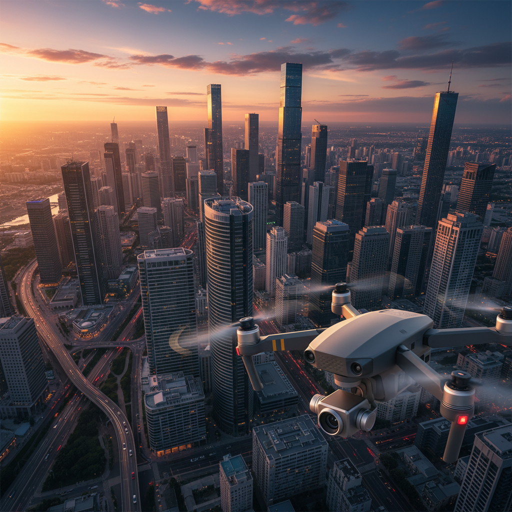 نستخدم أحدث تقنيات التصوير السينمائي لضمان جودة بث لا تضاهى. كاميرا درون احترافية مع مانع اهتزاز بدقة 6K لتصوير المدن والفعاليات