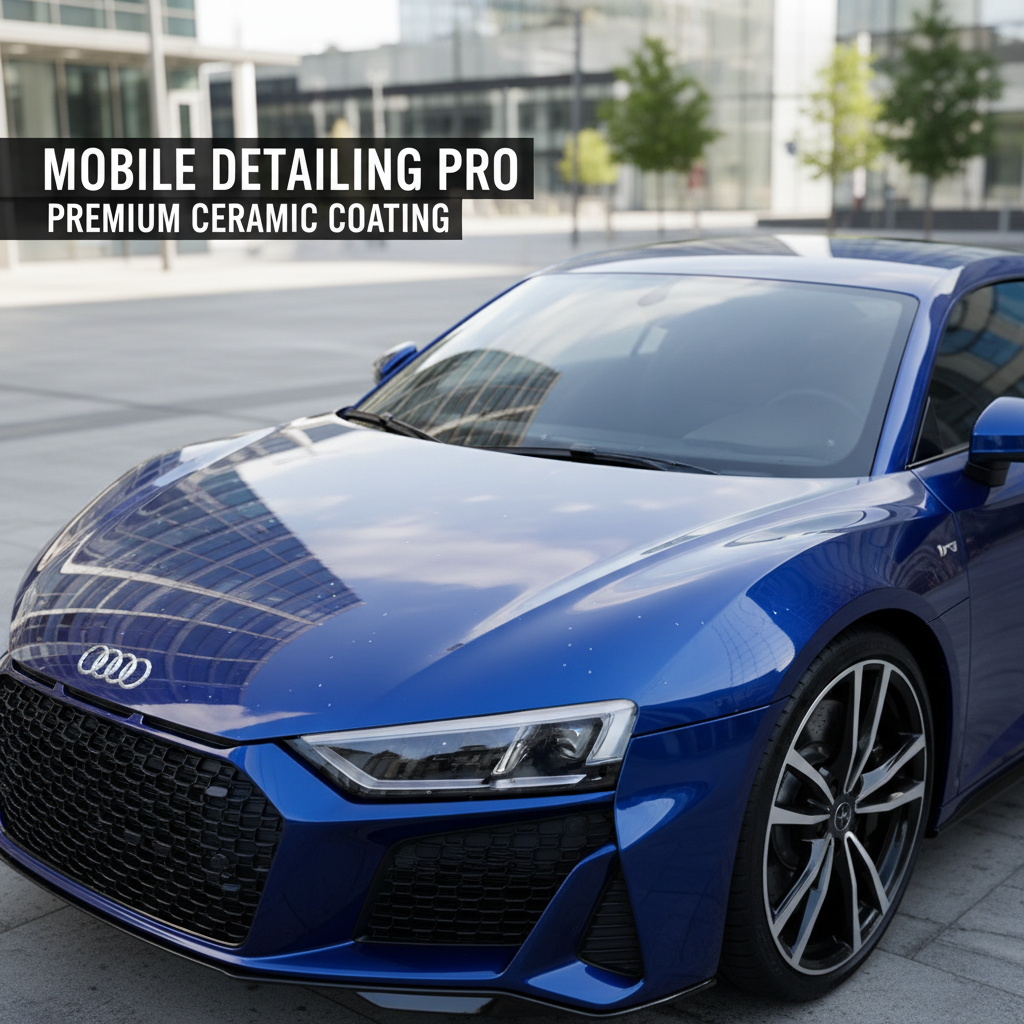 San Diego's UV intensity and coastal air make paint protection a smart investment year-round. Gleaming car exterior showing ceramic coating protection against UV and environmental damage