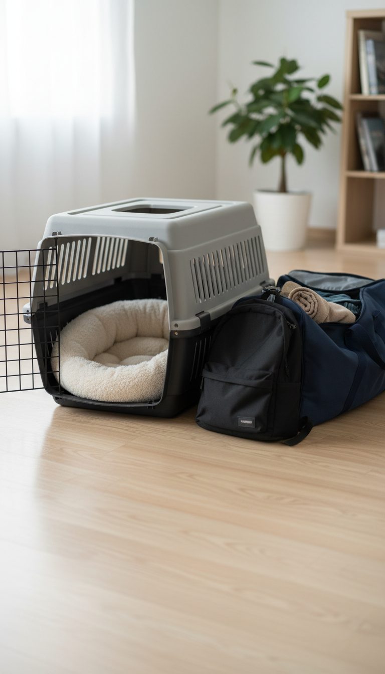 Proper crate sizing for pet travel