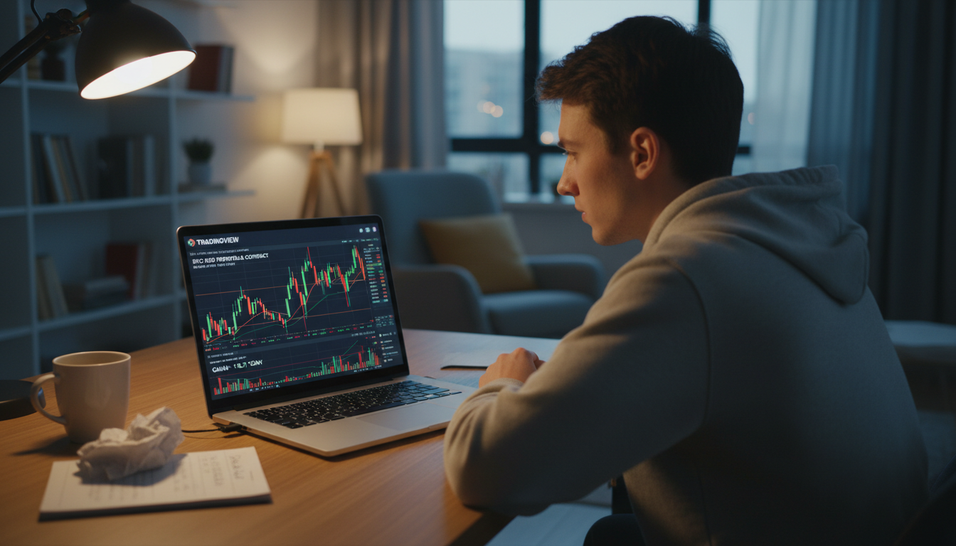 Persona principiante aprendiendo a operar con gráficos